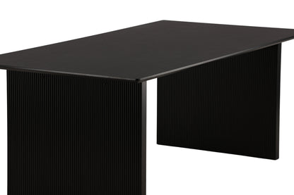 Vail spisebord - 200 × 100 cm - sort - billede 4
