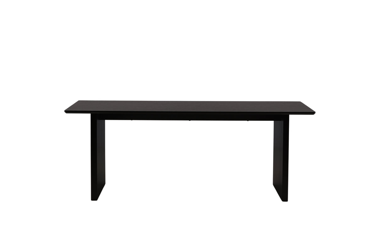 Vail spisebord - 200 × 100 cm - sort - billede 5