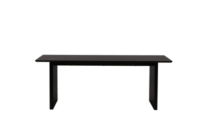 Vail spisebord - 200 × 100 cm - sort - billede 5