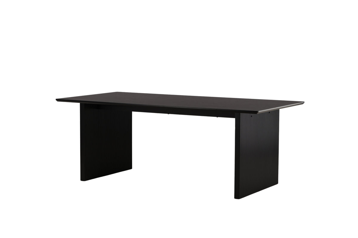 Vail spisebord - 200 × 100 cm - sort - billede 6