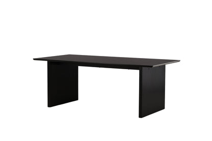 Vail spisebord - 200 × 100 cm - sort - billede 6