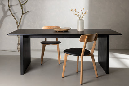 Vail spisebord - 200 × 100 cm - sort - billede 14