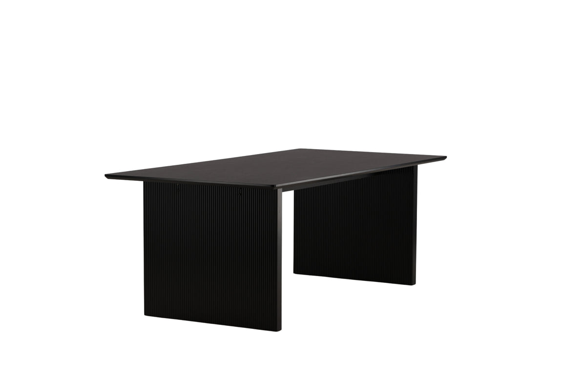 Vail spisebord - 200 × 100 cm - sort - billede 9