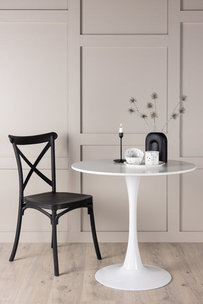 Hamden rundt spisebord - Ø80 cm - hvid, lysegrå - billede 16