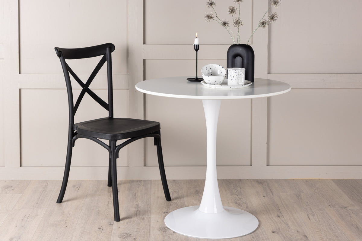 Hamden rundt spisebord - Ø80 cm - hvid, lysegrå - billede 13