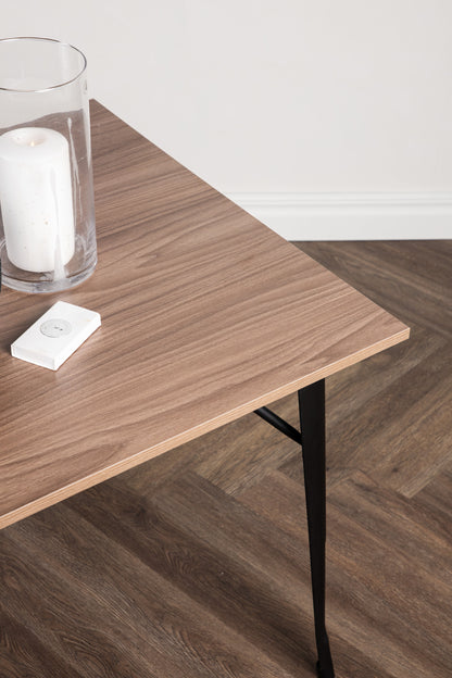 Tempe spisebord - 140 × 80 cm - valnøddefarvet, sort - billede 19