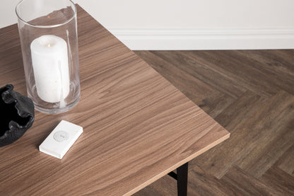 Tempe spisebord - 140 × 80 cm - valnøddefarvet, sort - billede 15
