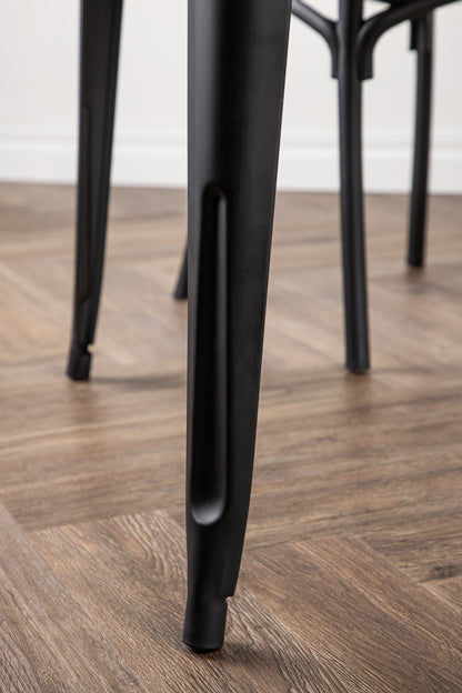 Tempe spisebord - 140 × 80 cm - valnøddefarvet, sort - billede 20