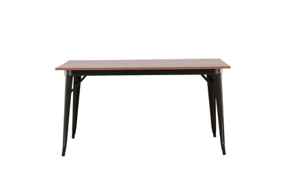 Tempe spisebord - 140 × 80 cm - valnøddefarvet, sort - billede 11