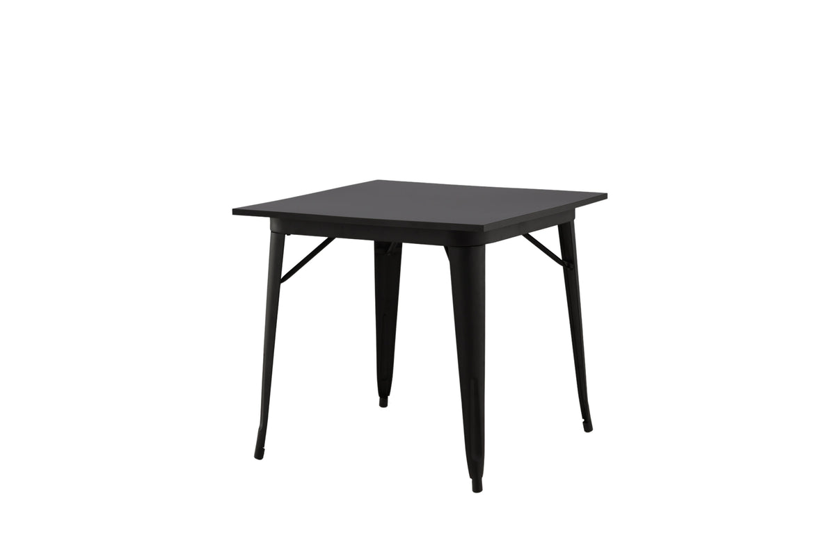 Tempe spisebord - 80 × 80 cm - sort - billede 2