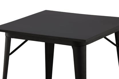 Tempe spisebord - 80 × 80 cm - sort - billede 4