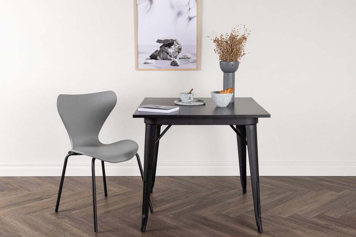 Tempe spisebord - 80 × 80 cm - sort - billede 14