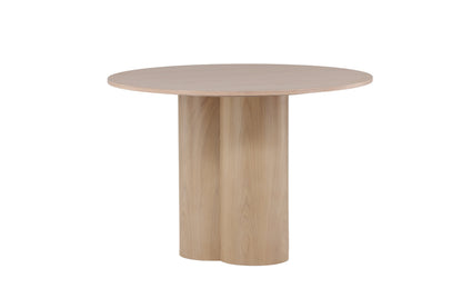 Olivia rundt spisebord - Ø110 cm - hvidpigmenteret - billede 1