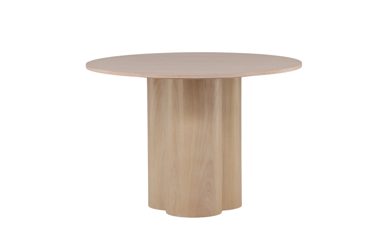 Olivia rundt spisebord - Ø110 cm - hvidpigmenteret - billede 2