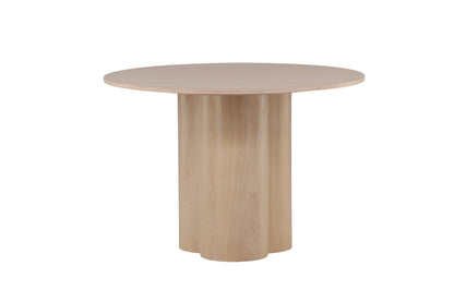 Olivia rundt spisebord - Ø110 cm - hvidpigmenteret - billede 2