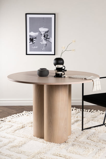 Olivia rundt spisebord - Ø110 cm - hvidpigmenteret - billede 16