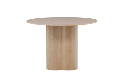 Olivia rundt spisebord - Ø110 cm - hvidpigmenteret - billede 4