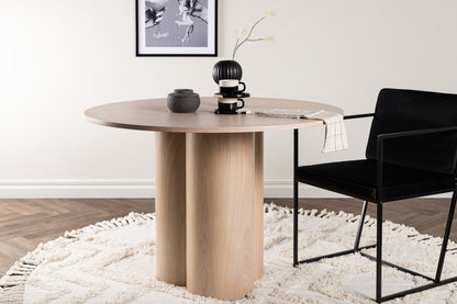 Olivia rundt spisebord - Ø110 cm - hvidpigmenteret - billede 13