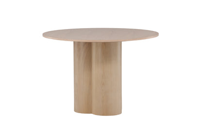 Olivia rundt spisebord - Ø110 cm - hvidpigmenteret - billede 5