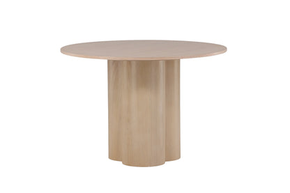 Olivia rundt spisebord - Ø110 cm - hvidpigmenteret - billede 6