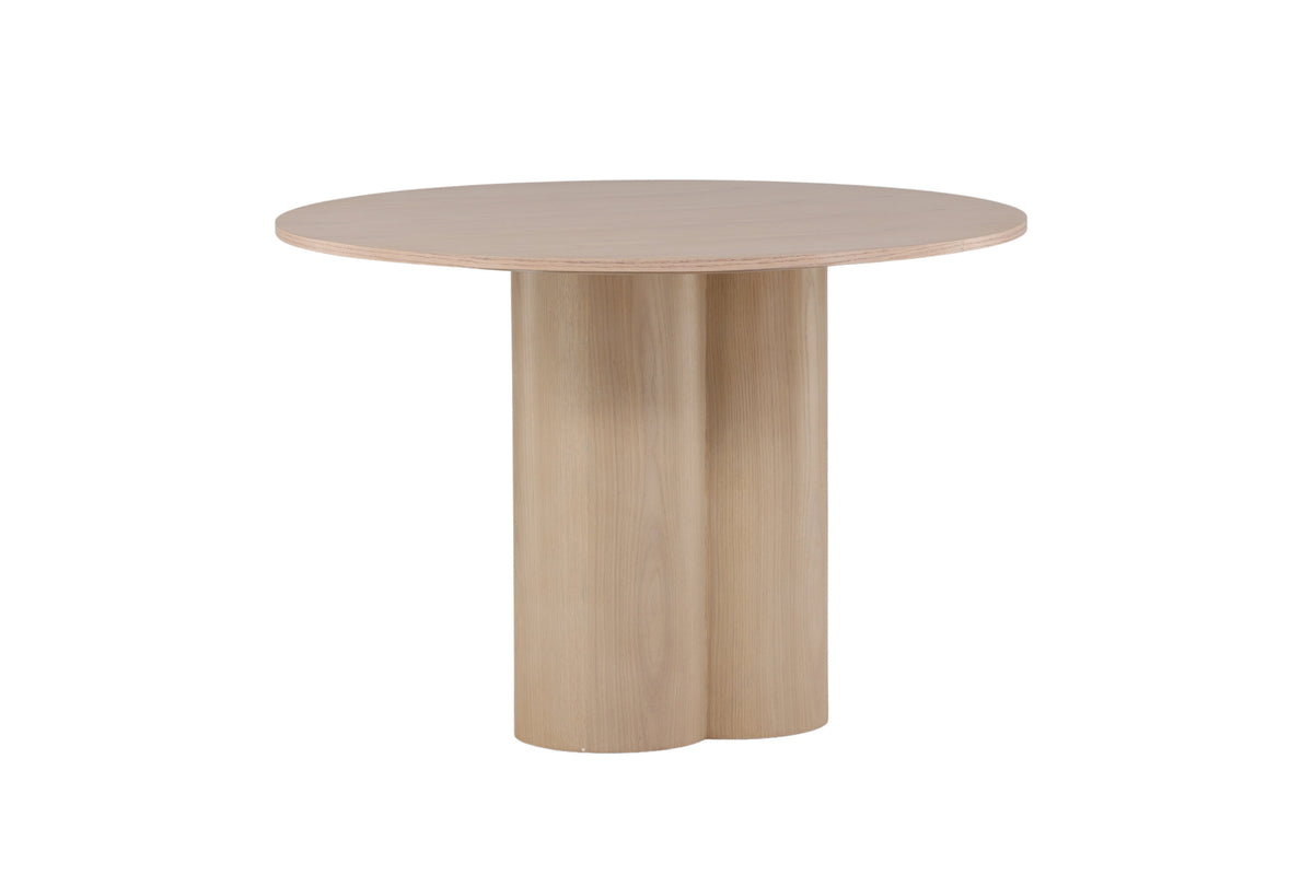 Olivia rundt spisebord - Ø110 cm - hvidpigmenteret - billede 7