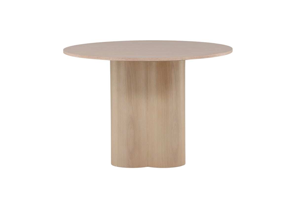 Olivia rundt spisebord - Ø110 cm - hvidpigmenteret - billede 8