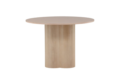 Olivia rundt spisebord - Ø110 cm - hvidpigmenteret - billede 8