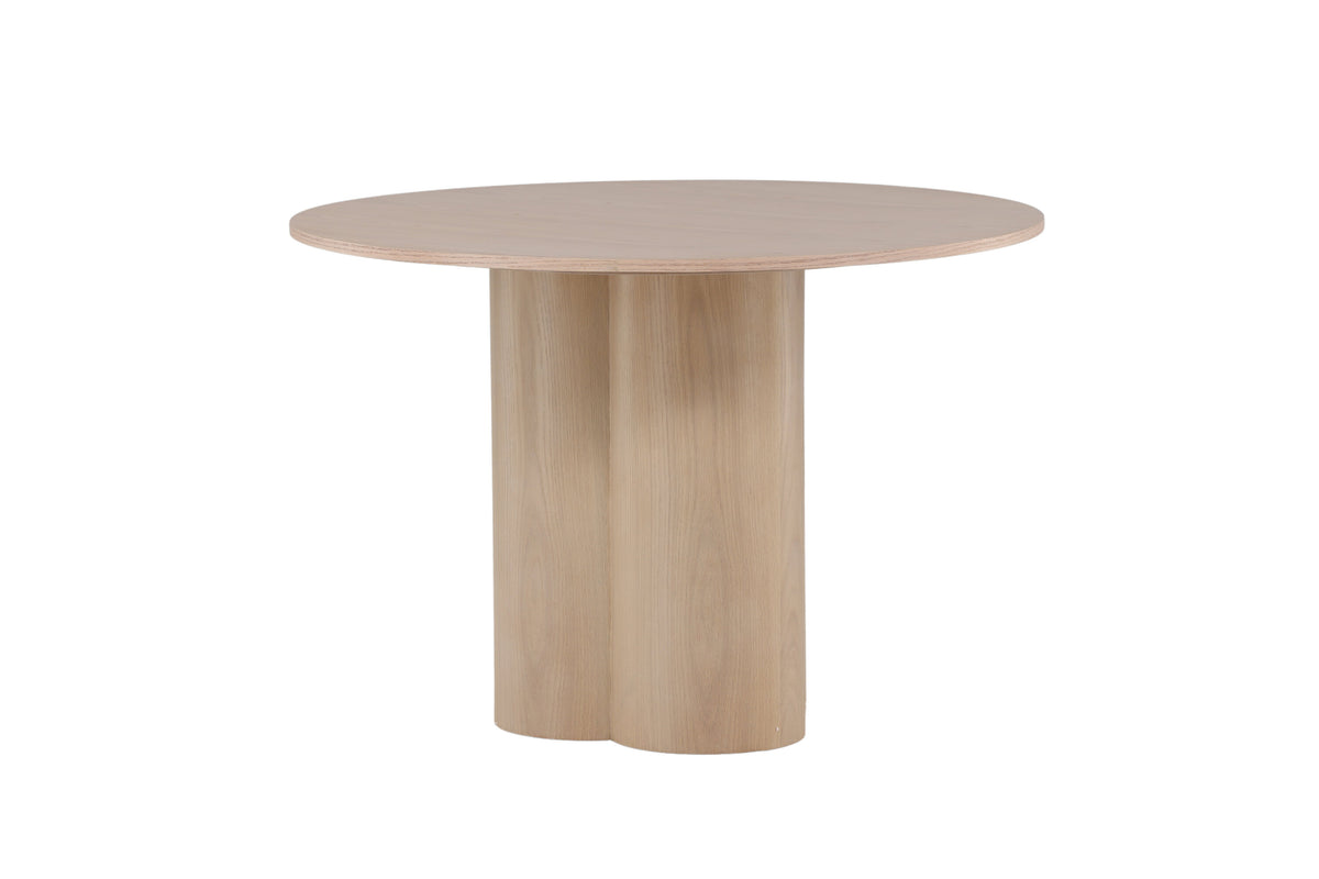 Olivia rundt spisebord - Ø110 cm - hvidpigmenteret - billede 9