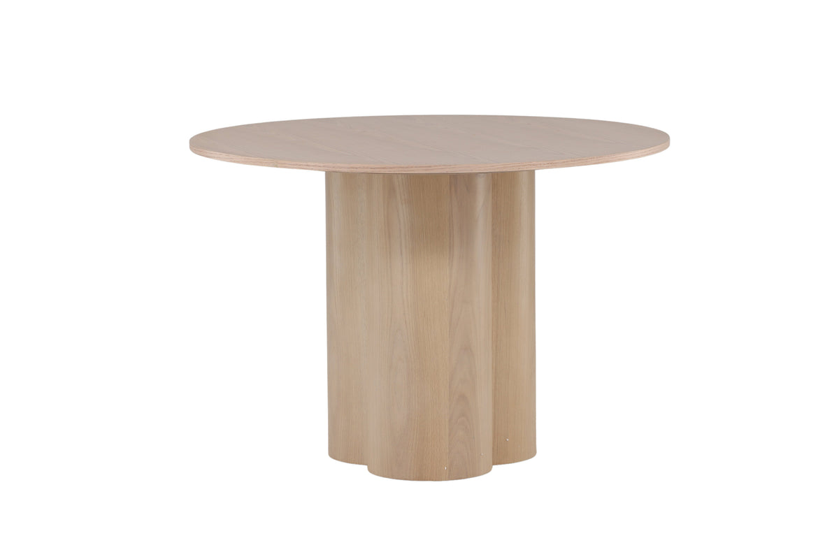 Olivia rundt spisebord - Ø110 cm - hvidpigmenteret - billede 10
