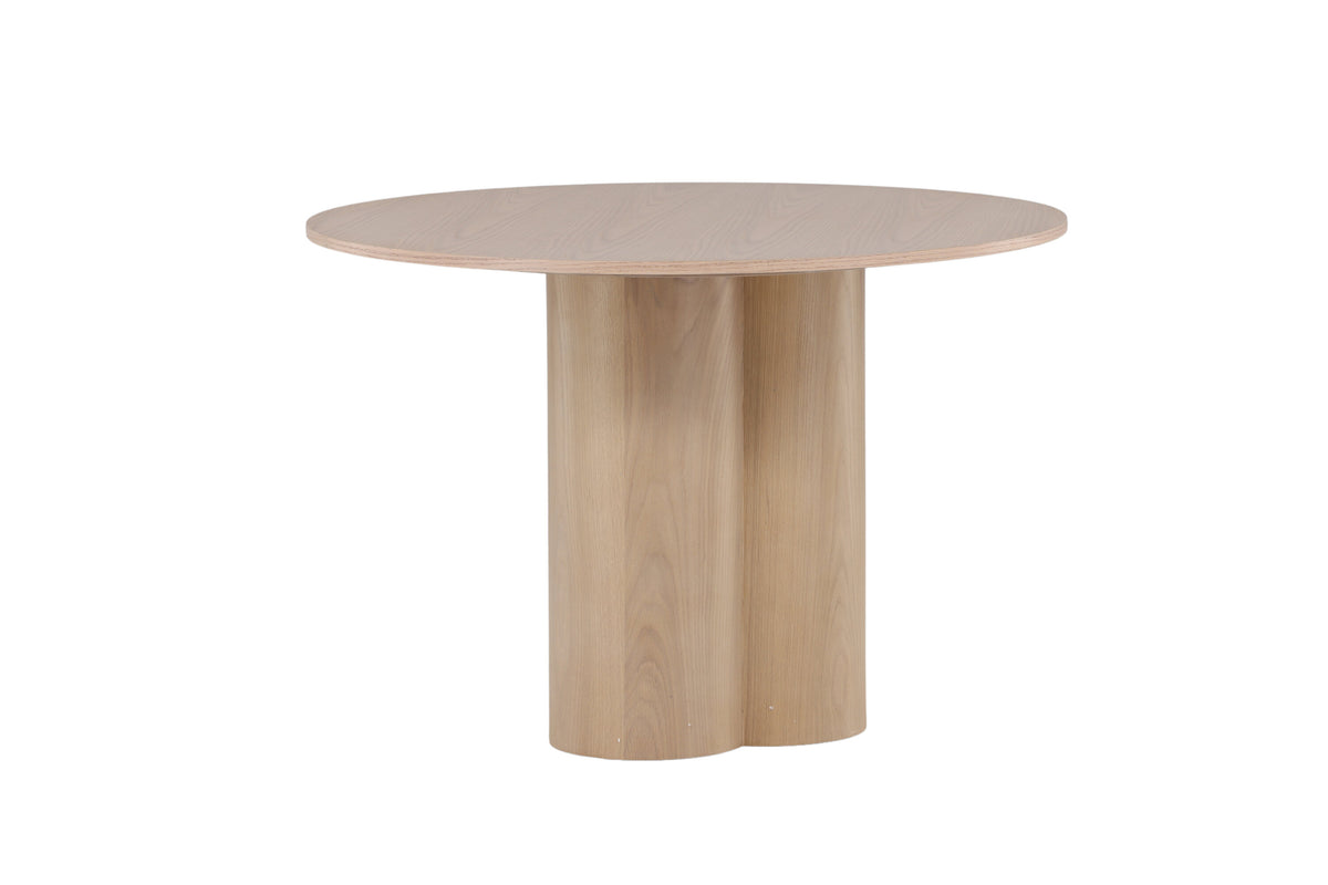 Olivia rundt spisebord - Ø110 cm - hvidpigmenteret - billede 11