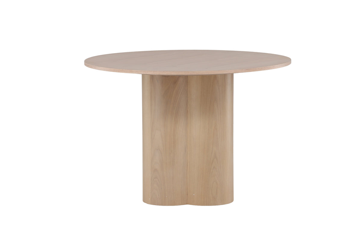 Olivia rundt spisebord - Ø110 cm - hvidpigmenteret - billede 12