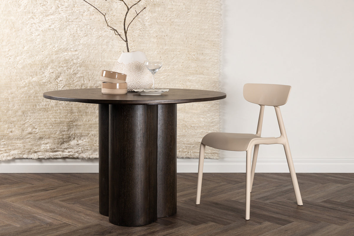Olivia rundt spisebord - Ø110 cm - mokka - billede 13