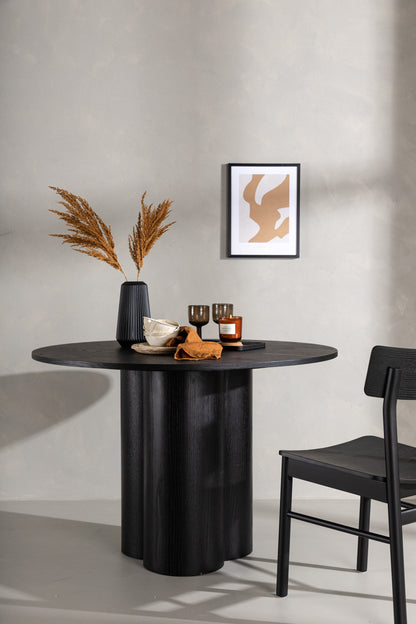 Olivia rundt spisebord - Ø110 cm - sort - billede 17