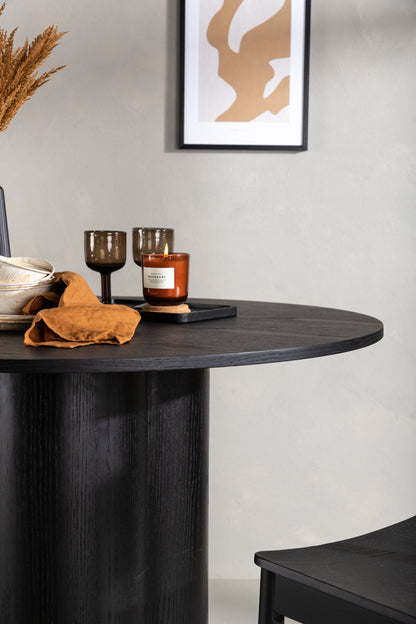 Olivia rundt spisebord - Ø110 cm - sort - billede 18