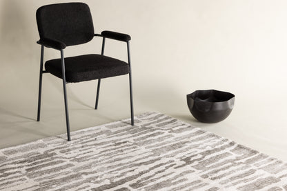 Milos gulvtæppe - 230 × 160 cm - grå, hvid - billede 3