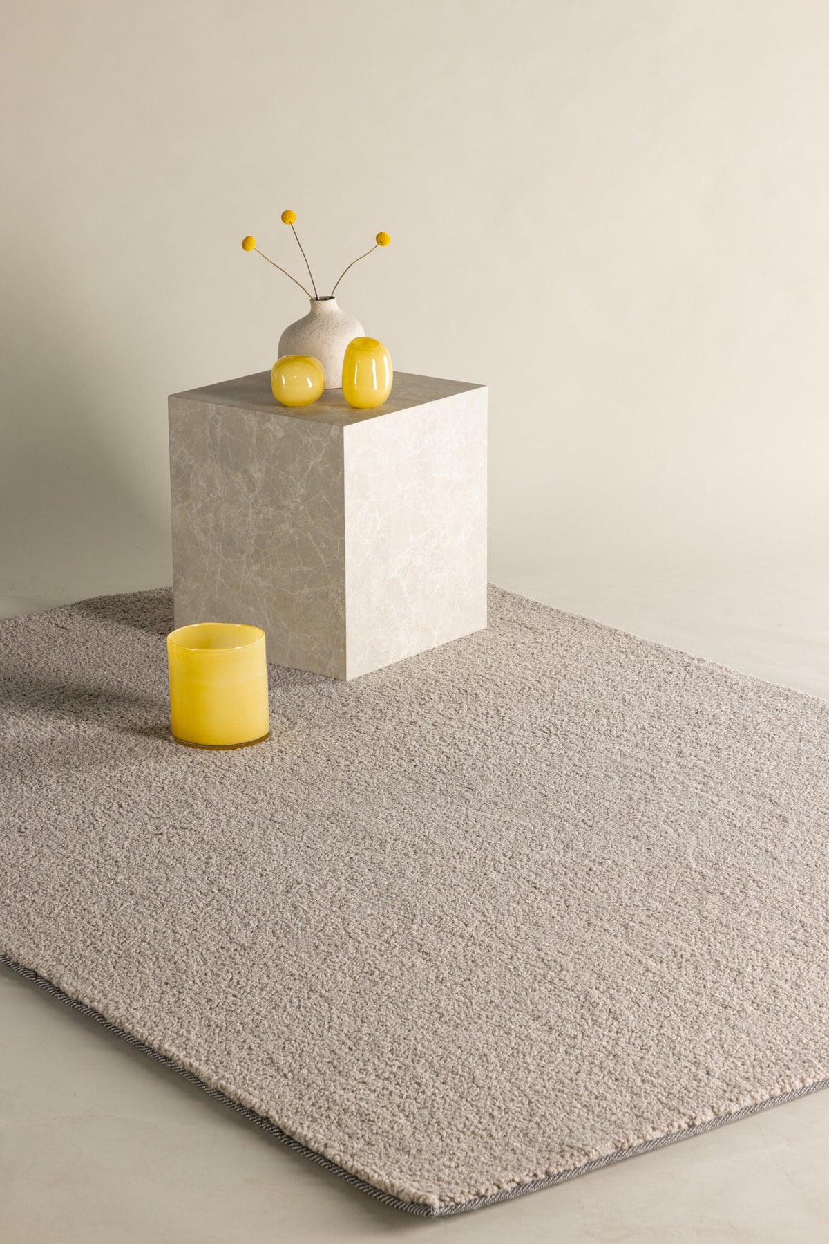 Teddy gulvtæppe - 230 × 160 cm - beige - billede 7