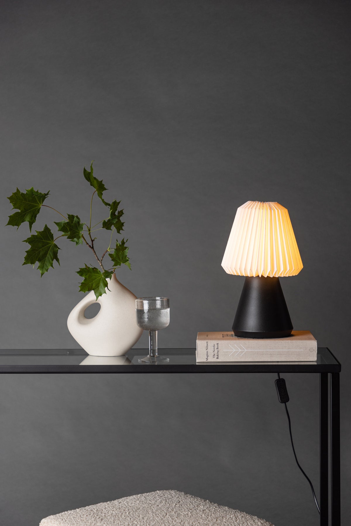 Fjällen bordlampe - Ø20 cm - sort, hvid - billede 20