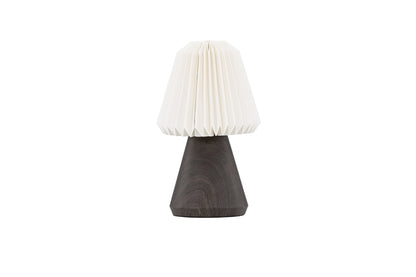 Fjällen bordlampe - Ø20 cm - valnøddefarvet, hvid - billede 1
