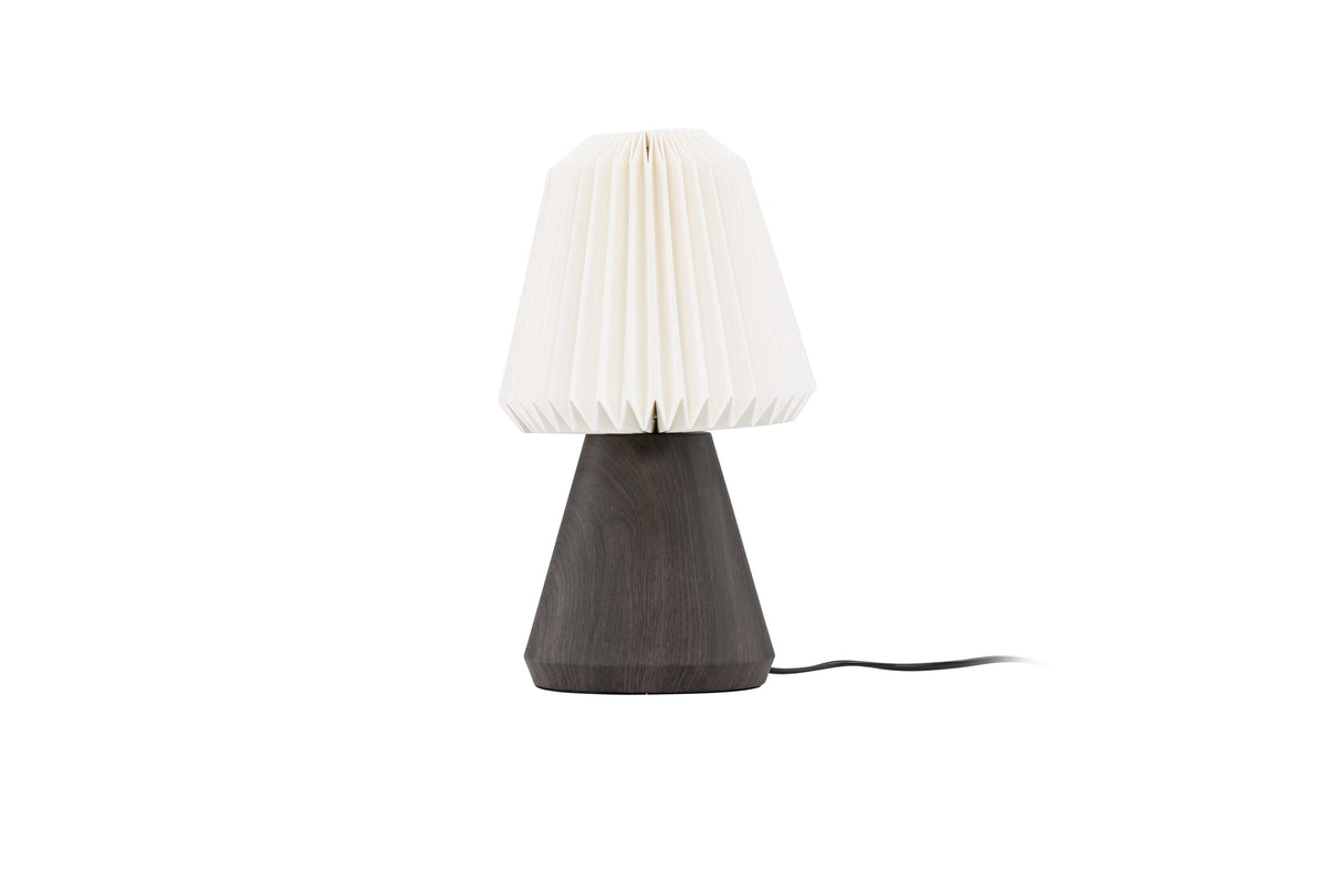 Fjällen bordlampe - Ø20 cm - valnøddefarvet, hvid - billede 3