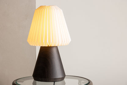 Fjällen bordlampe - Ø20 cm - valnøddefarvet, hvid - billede 14