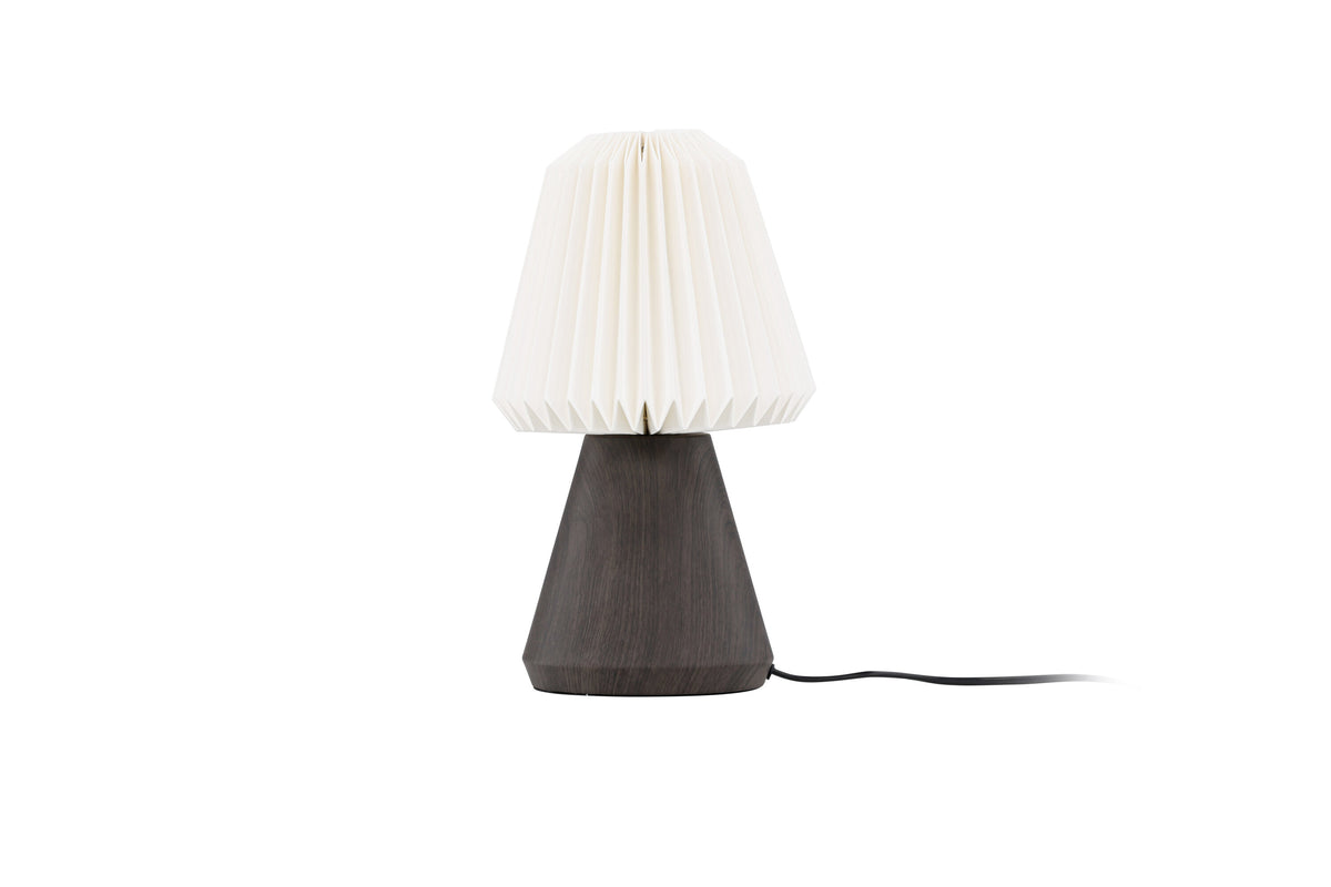 Fjällen bordlampe - Ø20 cm - valnøddefarvet, hvid - billede 4
