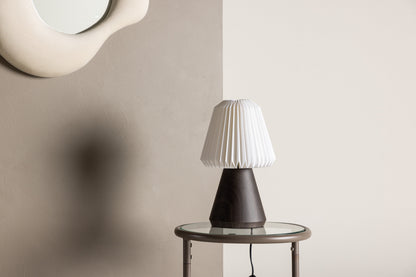 Fjällen bordlampe - Ø20 cm - valnøddefarvet, hvid - billede 15