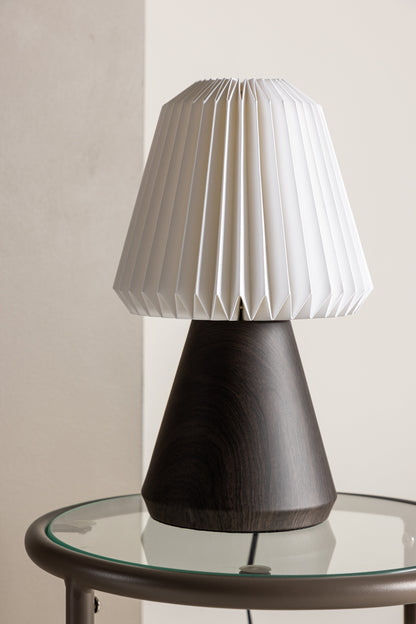 Fjällen bordlampe - Ø20 cm - valnøddefarvet, hvid - billede 20
