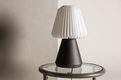 Fjällen bordlampe - Ø20 cm - valnøddefarvet, hvid - billede 16