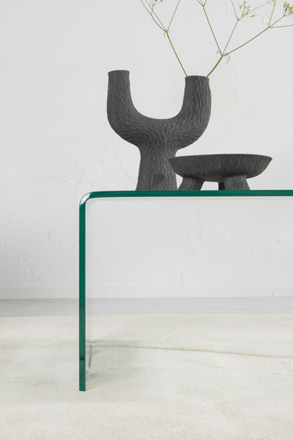 Telemark sofabord - 110 × 50 cm - transparent, valnøddefarvet - billede 19