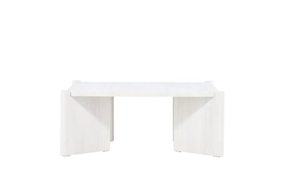 Rogaland sofabord - 100 × 100 cm - hvidpigmenteret - billede 10