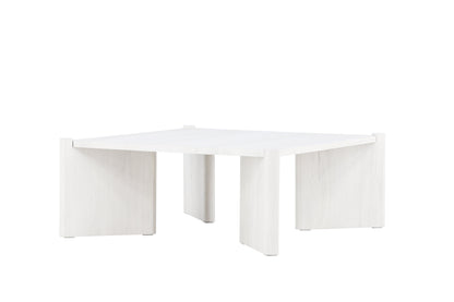 Rogaland sofabord - 100 × 100 cm - hvidpigmenteret - billede 11