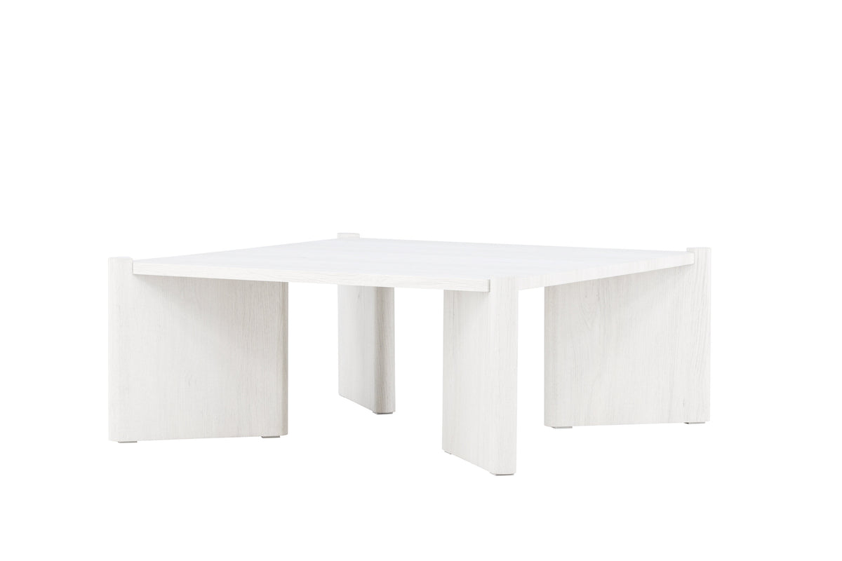 Rogaland sofabord - 100 × 100 cm - hvidpigmenteret - billede 2