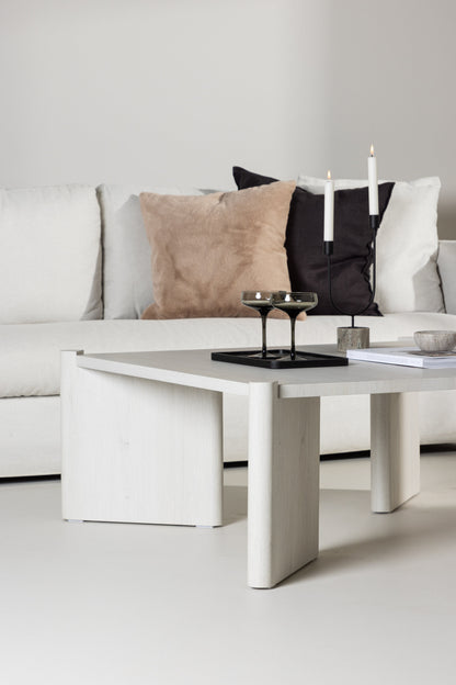 Rogaland sofabord - 100 × 100 cm - hvidpigmenteret - billede 18