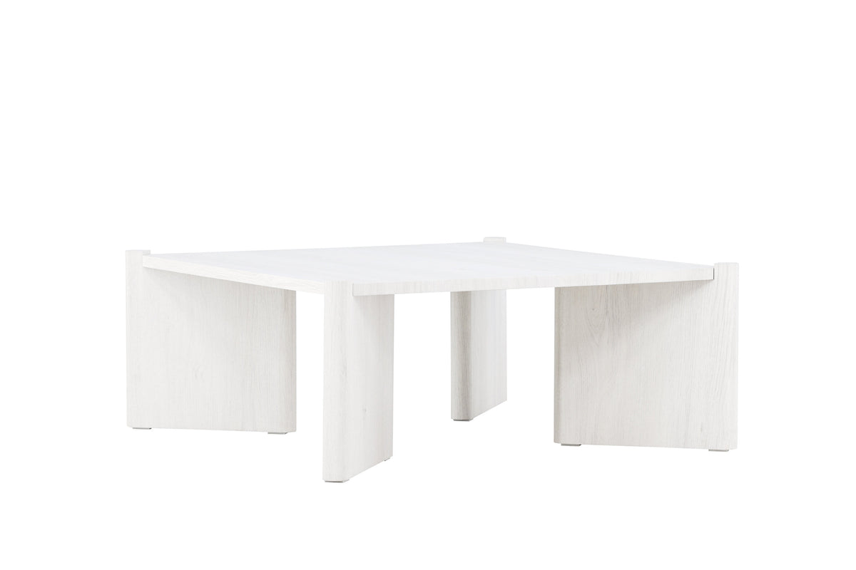 Rogaland sofabord - 100 × 100 cm - hvidpigmenteret - billede 3